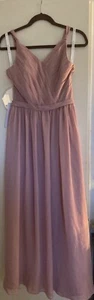 azazie bridesmaid dress Style Leanna Color Dusty Rose Size J16 - Picture 1 of 7