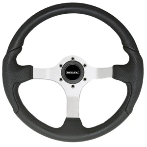 Uflex USA Nisida Steering Wheel Polyurethane Grip Aluminum Spokes 13.8" Black - Picture 1 of 2