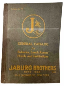 Vintage 1921 Jaburg Brothers General Katalog für Bäckereien Mittagessen Zimmer Hotels - Bild 1 von 7