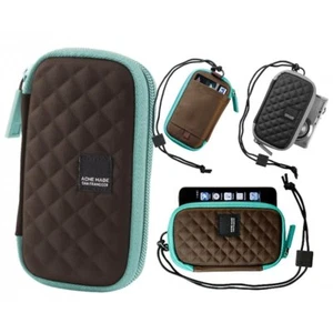 Compact Hard Shell Case Universal Holder Zip Up Bag Digital Camera Phone MP3 NEW - Picture 1 of 4