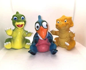 Land Before Time 1988 Pizza Hut Hand Puppets All 3 Included - Picture 1 of 24