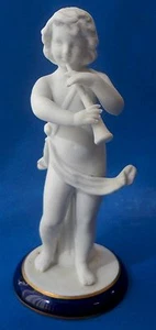 UNTERWEISSBACH Art AMORETTE ORCHESTRA PUTTO ANGEL ENGLISH HORN Nude BOY FIGURINE - Picture 1 of 6