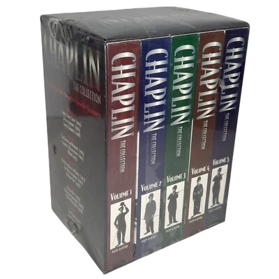 Charlie Chaplin VHS Movie Collections Box Set B&W Classic Lot Comedy Bundle - Image 1 of 4