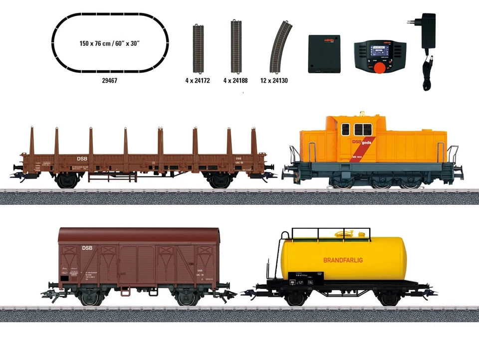 Marklin HO "Danish Freight Train" Digital Starter Set - Image 1 of 3