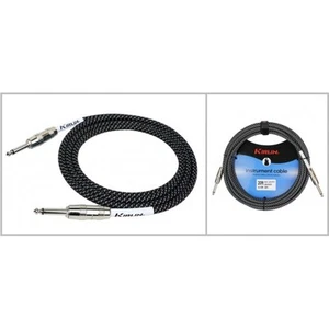 Câble Instrument Kirlin Jack Métal Droit-Droit 3m Tissu Noir - Imagen 1 de 1