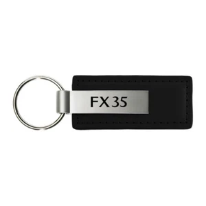 Licensed Black Leather Keychain for Infiniti FX35 - AUGD6085 - Picture 1 of 2