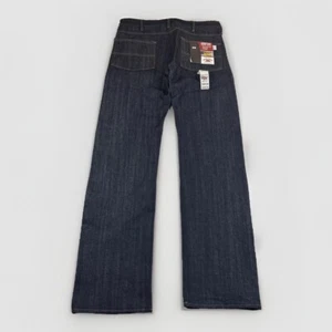 Round House Jeans Mens 34x34 Dark Blue Denim Pants USA Made Heavy Duty Bootcut - Picture 1 of 8
