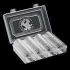 Adjustable Size Inner Pad 41mm Coin Holder with 60PCS Silver Coin Capsule