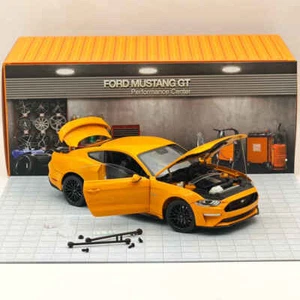DM 1/18 Scale Model Replicas Ford Mustang GT 2019 Orange Fury RHD Diecast Gifts - Picture 1 of 17