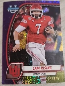 2024 Bowman U Chrome Cam Rising Purple Mini Diamonds #’d 75/375 #35 - Utah Utes - Foto 1 di 3