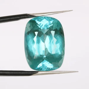Blue Aquamarine 18.5 Ct. Faceted Cushion Cut Loose Gemstone For Jewelry Making - Picture 1 of 5