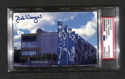 Bobby Wanzer Autographed Signed NBA Basketball Hall of Fame HOF Postcard PSA/DNA - Image 1 of 3