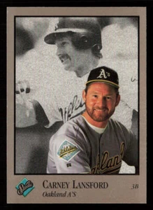 1992 Studio Carney Lansford #225 Oakland Athletics Baseball Card - Picture 1 of 2