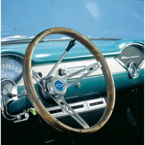 Grant 967 Steering Wheel Classic Nostalgia Wood Grip 3-Spoke 15"D 4.125" Dish - Picture 1 of 1