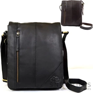 Herren- Und Damen Premium Leder Kleine Messenger- Und Satchel- Schultertasche - Bild 1 von 10