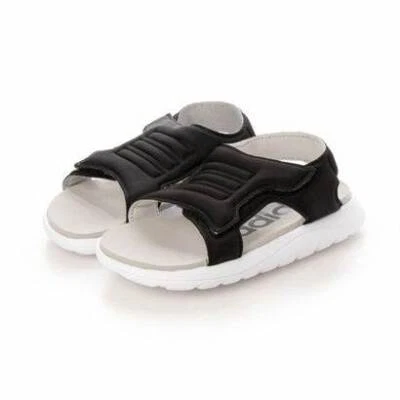 Sandália Adidas Kids Comfort preta branca tamanho 1y AF8856 - Imagem 1 de 3