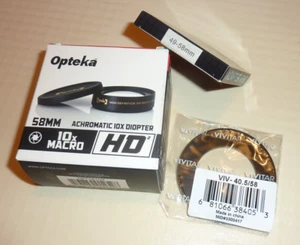 Opteka 10x Macro Lens for Canon Sony, with Adapters - Picture 1 of 3