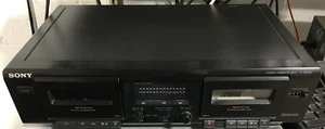 Sony TC-WE305 Dolby Stereo Dual Cassette Tape Deck Dubbing Recorder Vintage - Picture 1 of 9