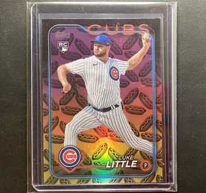 2024 Topps Series 2 #546 Luke Little RC Chicago Cubs Rookie HOLIDAY HOT DOGS - Picture 1 of 2