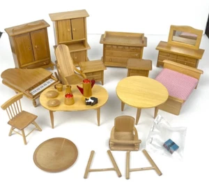 Kitchen and Bedroom Doll House Furniture Accessories Lot - Picture 1 of 10