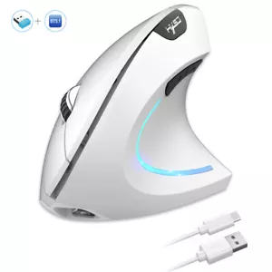 Vertical Mouse Ergonomic Rechargeable2.4G + BT Wireless Mice Silent Office Mouse - Picture 1 of 27