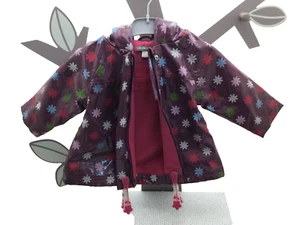 Orchestra parka vernis violet motifs fleurs doublée polaire bébé 6 mois - Imagen 1 de 3
