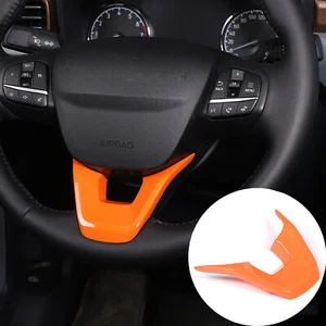 Orange Car Steering Wheel U-Shaped Trim Cover For FORD Maverick Lariat 2022-2023 - Picture 1 of 9