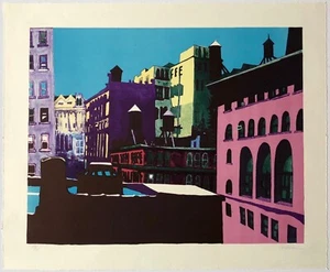 Jon Carsman Nitetime Hand Signed Numbered Limited Edition Color Lithograph - Bild 1 von 4
