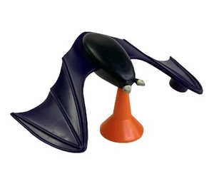 Vintage Halloween Collectible Toy Purple & Black Bat Spinner WATCH VIDEO - Picture 1 of 7
