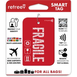 Retreev Smart Bag Tag Fragile SMART - Picture 1 of 6