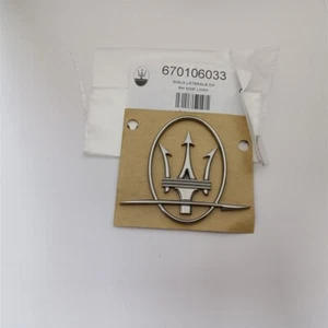 Maserati Levante 3.8T RH Side Trident Badge Emblem OEM 670106033 - Picture 1 of 2