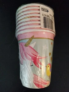 8 9oz Magic Unicorn Birthday Party Paper Cups - Picture 1 of 1