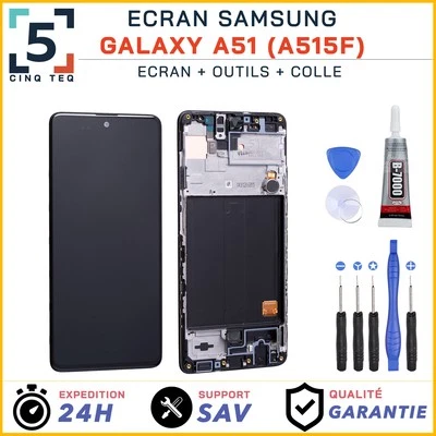 CINQ TEQ Ecran Complet remplacement pour Samsung Galaxy A51 SM-A515F avec Kit