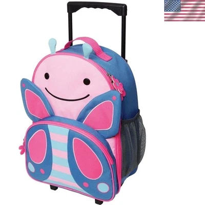 Kids Luggage with Wheels, Zoo, Butterfly - Image 1 of 4