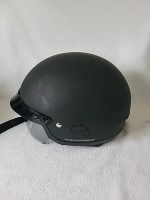 Harley-Davidson Men's Bar & Shield Half Helmet With Sun Shield Large 7 3/8-7 1/2 - Image 1 of 4