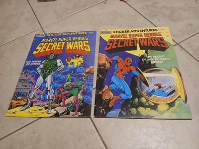 1984 Secret Wars Marvel Super Heroes Stickers Books Unused 2 - Image 1 of 4