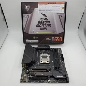 MSI MAG B650M Mortar WiFi Gaming Mainboard (AMD AM5,DDR5, mATX) -NOT WORKING- - Bild 1 von 6