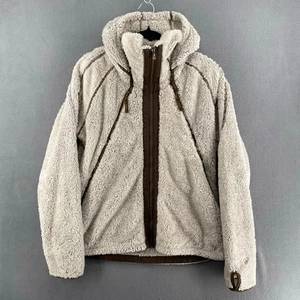 Chaqueta Kuhl Flight Peso Medio Polar Cremallera Completa Sudadera con Capucha para Mujer XL Piedra Crema Acogedora - Imagen 1 de 20