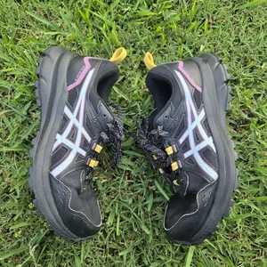Asics Trail Scout 3 Damen-Laufschuh Größe 7 schwarz/türkis pink gelb - Bild 1 von 17