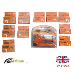 ASAKI AK-7105 4-8mm Tacker Tacker Polsternagelpistole mit 10000x Klammern - Bild 1 von 8