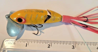 Vintage Fred Arbogast Jointed Jitterbug Topwater Fishing Lure NICE - Image 1 of 4