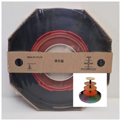 Ikea PS Hylte Tiered Serving Stand Sunniva Kandell Retro Red Orange Black NOS - Image 1 of 4