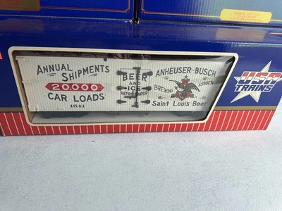 USA Trains R-1641 Anheuser Busch Beer Reefer G Scale NIB  - Image 1 of 3