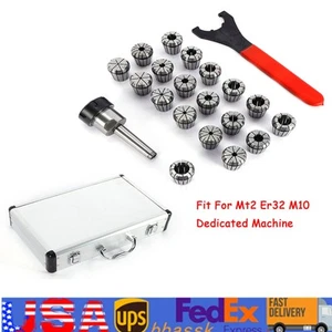 MTB2ER32 M10 Spannzangensatz Schaftfutter Halter & Schraubenschlüssel Federschaft + 19 Teile Sammeln USA - Bild 1 von 17