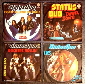 STATUS QUO - Sammlung - Rockin' Roll Over The World - 4 x Single 7" - Bild 1 von 7