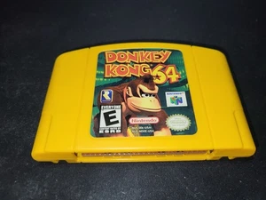 Donkey Kong 64 Nintendo 64 N64 Authentic EXMT condition game yellow cartridge - Picture 1 of 2