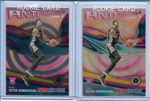 A 2-CARD LOT OF - 2023-24 Hoops Premium Stock Anti Gravity #5 Victor Wembanyama! - Bild 1 von 2