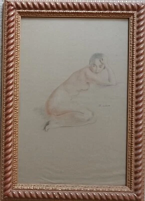 William ABLETT  (1877-1936) - Grand dessin - Femme nue - Photo 1/4
