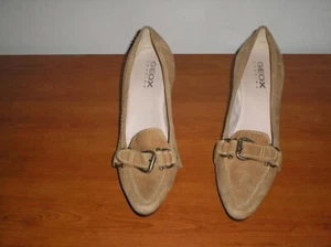 Scarpe donna Geox 39 avana scuro SCAMOSCIATE usate pochissime - Foto 1 di 3