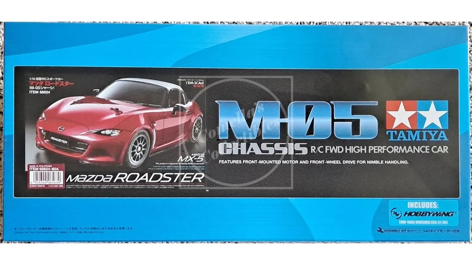 Tamiya 1/10 Mazda MX-5 Roadster Kit M-05 Chassis FWD w/ Motor &